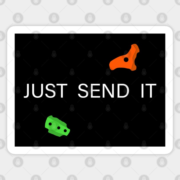 Just Send it - Bouldering Gym Sticker by CottonGarb